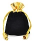 мешочек бархатный черный (с золотистым верхом)