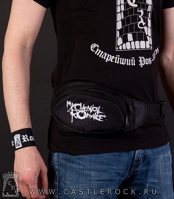 сумка на пояс с вышивкой my chemical romance