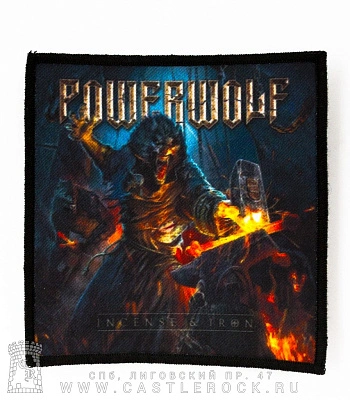 нашивка powerwolf "incense & iron"