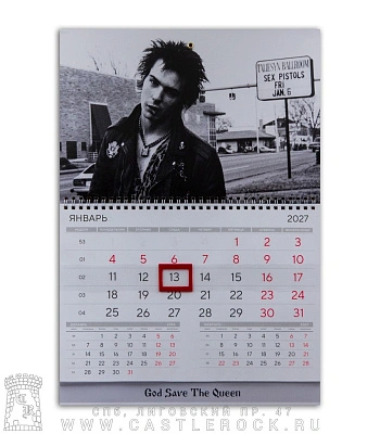 календарь настенный sex pistols sid vicious