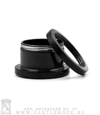 Плаг Сталь Черный Крест Железный 14 мм