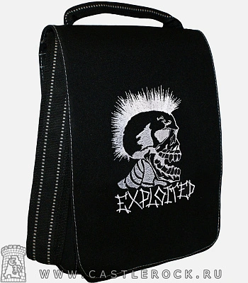 сумка с вышивкой exploited (лого)