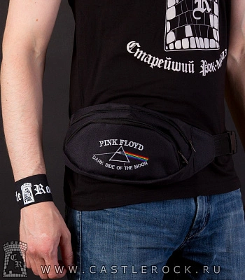 сумка на пояс с вышивкой pink floyd