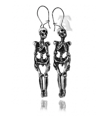 серьги alchemy gothic (алхимия готик) e9 skeleton