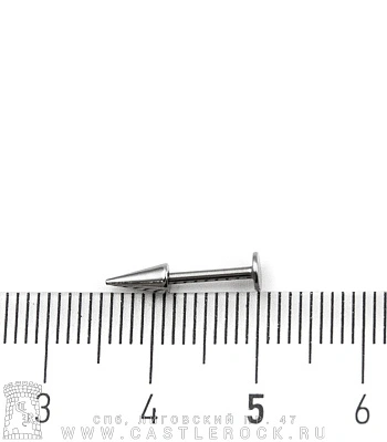 Лабрет Сталь с Шипом 1,2 х 8 х (3х6)