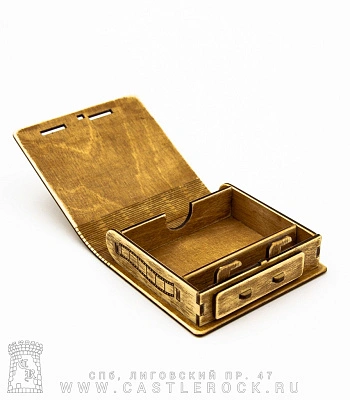 портсигар деревянный кино в. цой (автограф)