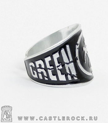 кольцо green day (черное, безразмерное)