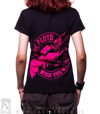 женская футболка pink floyd "wish you were here"