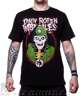 футболка dirty rotten imbeciles (d.r.i., скелет)