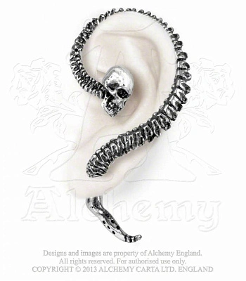 серьга кафф alchemy gothic (алхимия готик) e255 necacrosome spine