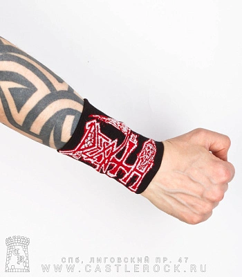 напульсник трикотажный death (широкий)