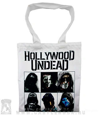 сумка шоппер hollywood undead (белая)