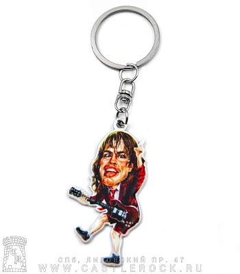 брелок металлический ac/dc angus young