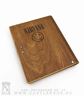 блокнот с разъемными кольцами nirvana (группа, крупный план)
