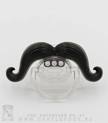 соска-пустышка усы длинные завитые (черная)