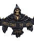 панно скелет "welcome to hell"