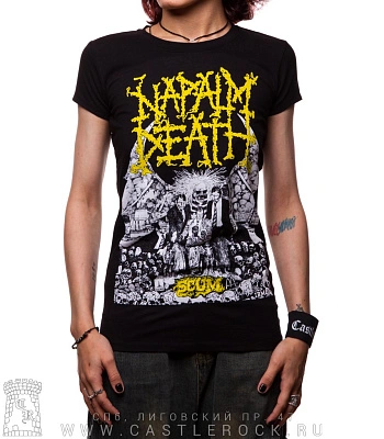 женская футболка napalm death "scum"