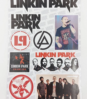 набор наклеек linkin park (стикерпак)