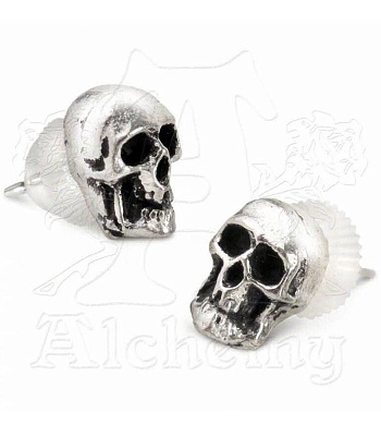 серьги alchemy gothic (алхимия готик) e76 death