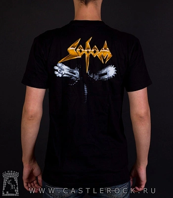 футболка sodom "the saw is a law"