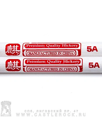 барабанные палочки hun premium qi 5a (белые) деревянные наконечники