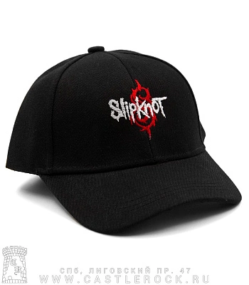 бейсболка slipknot (лого, шесть клиньев, вышивка)