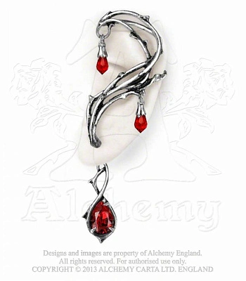 серьга кафф alchemy gothic (алхимия готик) e287 passion