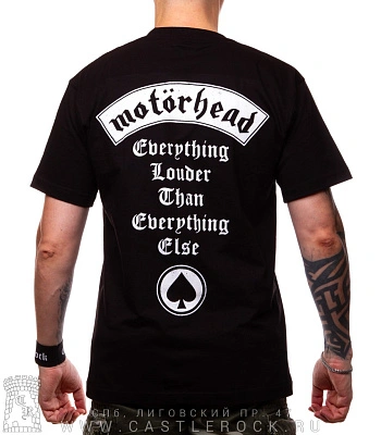 футболка motorhead "england" (ч/б принт)