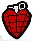 нашивка green day "american idiot" (граната, вышивка)