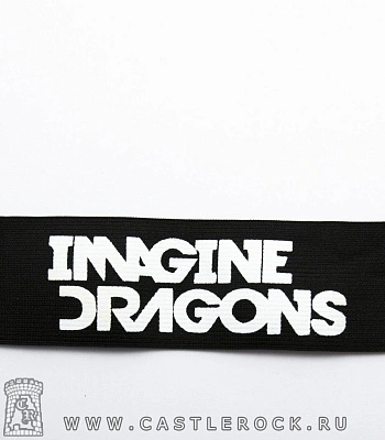 напульсник на резинке imagine dragons (белая надпись)