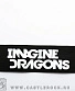 напульсник на резинке imagine dragons (белая надпись)