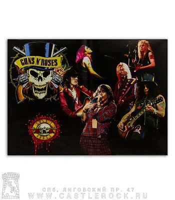 плакат guns'n'roses (группа)