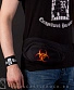 сумка на пояс с вышивкой biohazard