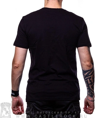 футболка slayer (орел серый, надпись красная)