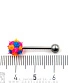 Штанга Сталь с Шипастым Шариком (сине-оранжево-розовым) 1,6 х 16 х 5/8