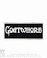 нашивка goatwhore (лого белое)