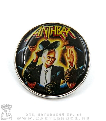 значок цанга anthrax "among the living" (круглый)