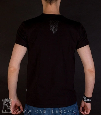 футболка santa muerte (ч/б, светится)