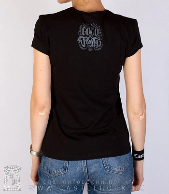 женская футболка лисичка фенек (светится)