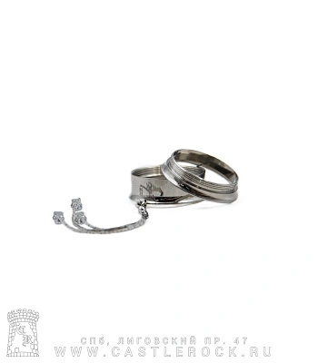 Тоннель Сталь Тонкостенный с Подвеской Кристаллы на Цепях (с внутренней резьбой) 22 мм