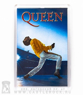 магнит прямоугольный queen freddie mercury "bohemian rhapsody"