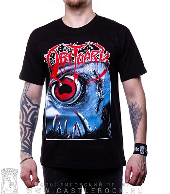 футболка obituary "cause of death" (кант)