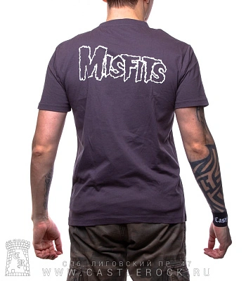 футболка misfits (лого, серая)