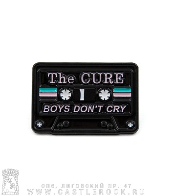 значок цанга cure "boys don't cry" (кассета)