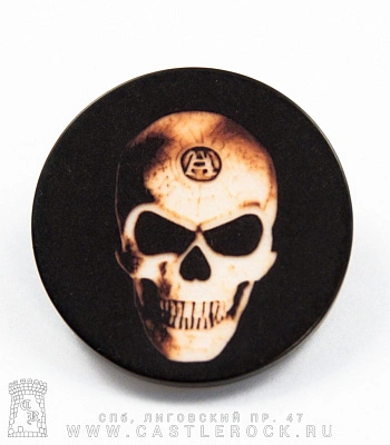 пуговица круглая череп