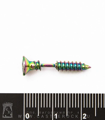 Обманка Плага Сталь "Бензиновая" Саморез 1,2 х 6 х 7/4