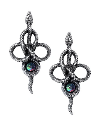 серьги alchemy gothic (алхимия готик) e441 tercia serpent
