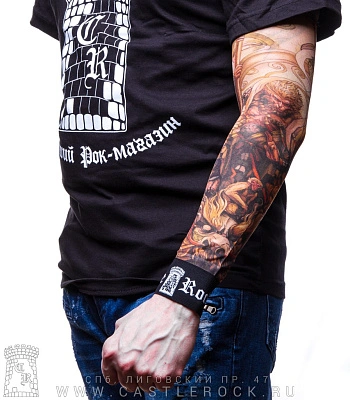 тату рукав царь обезьян