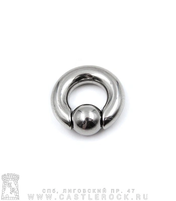 Кольцо BCR Хард Сталь 6 х 12 х 10 (с пружинным шариком)