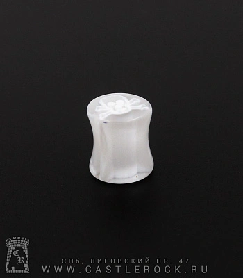 Плаг Акрил с Рисунком Череп и Кости 10 мм